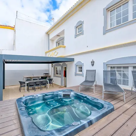 Full Private 180sqm - Terrace Jacuzzi - 200m & Sea View Willa Albufeira